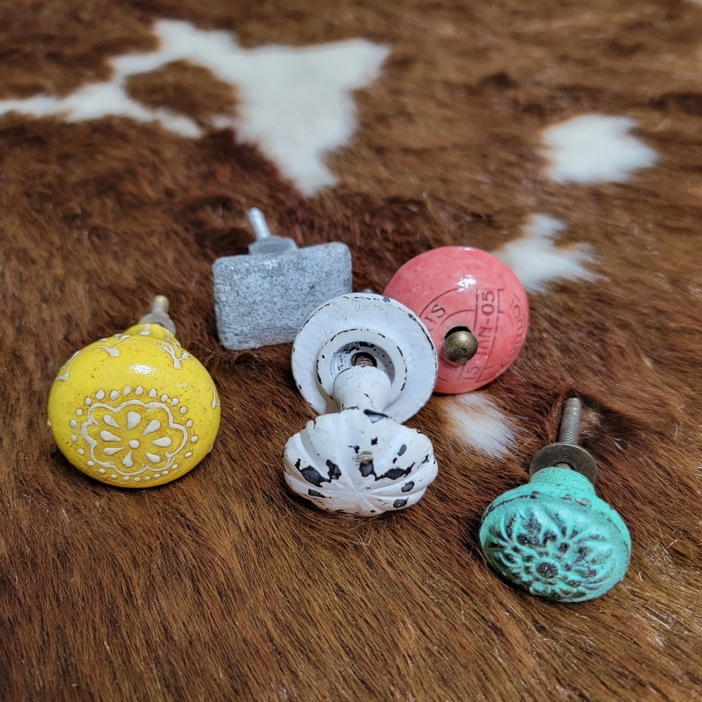 Set of 5 Misc. Drawer Knobs